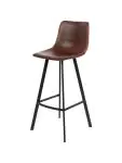 Tabouret de bar Nicolas - Cognac - Cuir synthétique - G-Line 71387 €79.95 Tabourets de bar