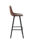 Tabouret de bar Nicolas - Cognac - Cuir synthétique - G-Line 71387 €79.95 Tabourets de bar