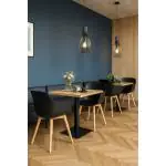 Chaise Alexia - Noir / Bois - Plastique - G-Line 81297 €44.95 Chaises en bois