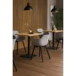 Chaise Alexia - Gris clair / Noir - Synthétique - G-Line 81304 €44.95 Chaises en métal