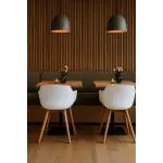 Chaise Alexia - Blanc / Aspect bois - Synthétique - G-Line 81298 €44.95 Chaises en bois