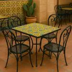Table de terrasse Espagne - Céramique - Noire - H 72,5 x L 70 x P 70 cm - G-Line HW-141015 €99.95 Table de terrasse