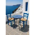 Table de terrasse Grèce - Céramique - Ronde - Ø 70 cm - G-Line GL-155807 €89.95 Table de terrasse