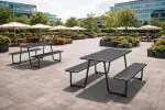 Table de pique-nique Mino - L 150 cm - Gris foncé - G-Line GL-167813 €399.00 Tables de pique-nique