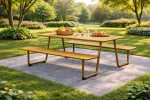 Table de pique-nique Mino - L 150 cm - Terre cuite - G-Line GL-167815 €399.00 Tables de pique-nique