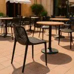 Chaise terrasse Bea - Empilable - Noir - Plastique - G-Line HW-61236 €39.95 Chaises de terrasse