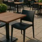 Chaise de terrasse Lotus - Empilable - Noir - G-Line HW-61243 €29.95 Chaises de terrasse