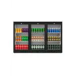 Réfrigérateur - 254 litres - 3 portes - porte vitrée - ventilé - noir - G-Line HW-12508 €599.00 Vitrine à boisson