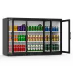 Réfrigérateur - 254 litres - 3 portes - porte vitrée - ventilé - noir - G-Line HW-12508 €599.00 Vitrine à boisson