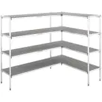 Étagère en L - H 119 x L 115,2 x P 40 cm - Pour chambre froide/congélateur - H 200 x L 150 x P 150 cm - Gamme G GL-169000 €549.00 Accessoires pour entrepôts frigorifiques