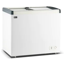 Glacière / Coffre à glace - 200 litres - Porte coulissante en verre - Modèle droit - G-Line