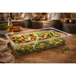 Bac gastronorme - 1/1 GN - 100 MM - Transparent - Polycarbonate - G-Line