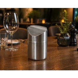 Corbeille de table - Acier inoxydable - H 16,5 x L 12 cm - G-Line