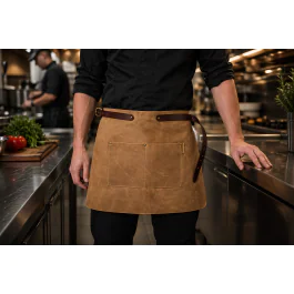 Tablier authentique - Court - Sable - Cuir - G-Line