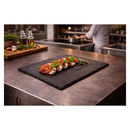 Assiette - Noir - Ardoise - L 30 x P 30 CM - G-Line