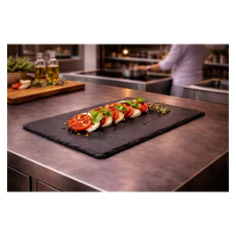 Assiette - Noir - Ardoise - L 40 x P 25 CM - G-Line