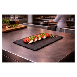 Plaque - 1/4 GN - Noir - Ardoise - G-Line