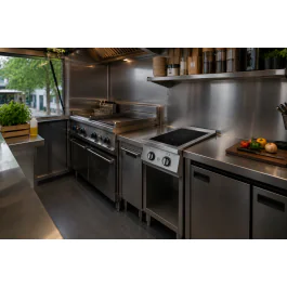 Table de cuisson - Induction - 2 Zones - inox - 400V - L 40 CM - G700 Line - G-Line