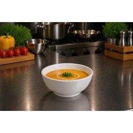 Assiette creuse - Rond - Blanc - Mélamine - Ø13.5 - G-Line