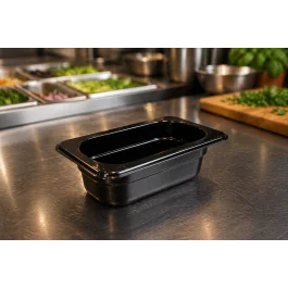 Bac gastronorme - Polycarbonate - 1/9 GN - 65 MM Profondeur - Noir - G-Line