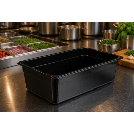 Bac gastronorme - Polycarbonate - 1/1 GN - 200 MM Profondeur - Noir - G-Line