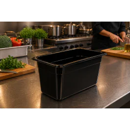 Bac gastronorme - Polycarbonate - 1/3 GN - 200 MM Profondeur - Noir - G-Line