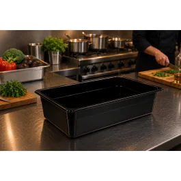 Bac gastronorme - Polycarbonate - 1/1 GN - Profondeur 150 MM - Noir - G-Line