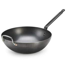 Wok - Plaatstaal - Ø 32 CM - De Buyer - Emga