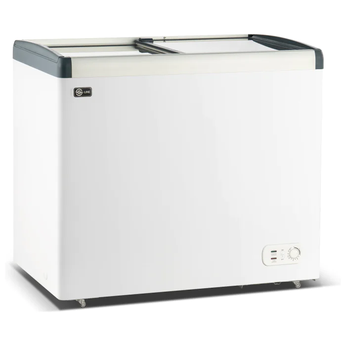 Glacière / Coffre à glace - 200 litres - Porte coulissante en verre - Modèle droit - G-Line GL-169400 €449.00 Vitrine réfrigérée