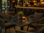 Plateau de table de patio - Mélaminé - Marbre noir - Extérieur - G-Line outdoor-9686 €55.96 Plateaux de table pour terrasses de restauration