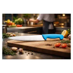Couteau de chef - HACCP - Manche bleu - L 21 CM - G-Line 77006 €5.49 Couteaux
