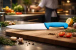 Couteau de chef - HACCP - Manche bleu - L 21 CM - G-Line 77006 €5.49 Couteaux
