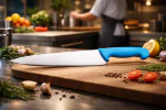 Couteau de chef - HACCP - Manche bleu - L 25 CM - G-Line 77056 €6.59 Couteaux