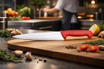 Couteau de chef - HACCP - Manche rouge - L 21 CM - G-Line 77003 €5.49 Couteaux