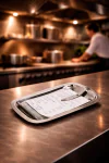 Plateau à billets avec clip - Acier inoxydable - G-Line 76909 €3.29 Accessoires de table