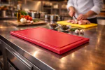Planche à découper - HACCP - Rainure à jus - Rouge - 1/2 GN - G-Line 69532 €7.49 Lames de coupe / planches à découper
