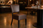 Chaise Rome - Marron foncé - Cuir synthétique - G-Line HW-019051 €54.95 Sièges en cuir