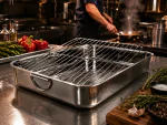 Rôtissoire - Grille incluse - acier inoxydable - L 40 x P 31 CM - G-Line 78043 €18.95 Plaques de cuisson et plaque à rôtir