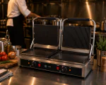 Grille de contact - Double - Lisse / ondulée - inox - 2 x 230V - G-Line HW-147676 €279.00 Gril électrique