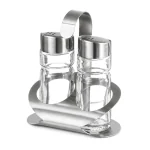 Ménage - 2 pièces - Acier inoxydable/verre - H 12 cm - G-Line GL-171260 €3.49 Verseurs d'huile et de vinaigre